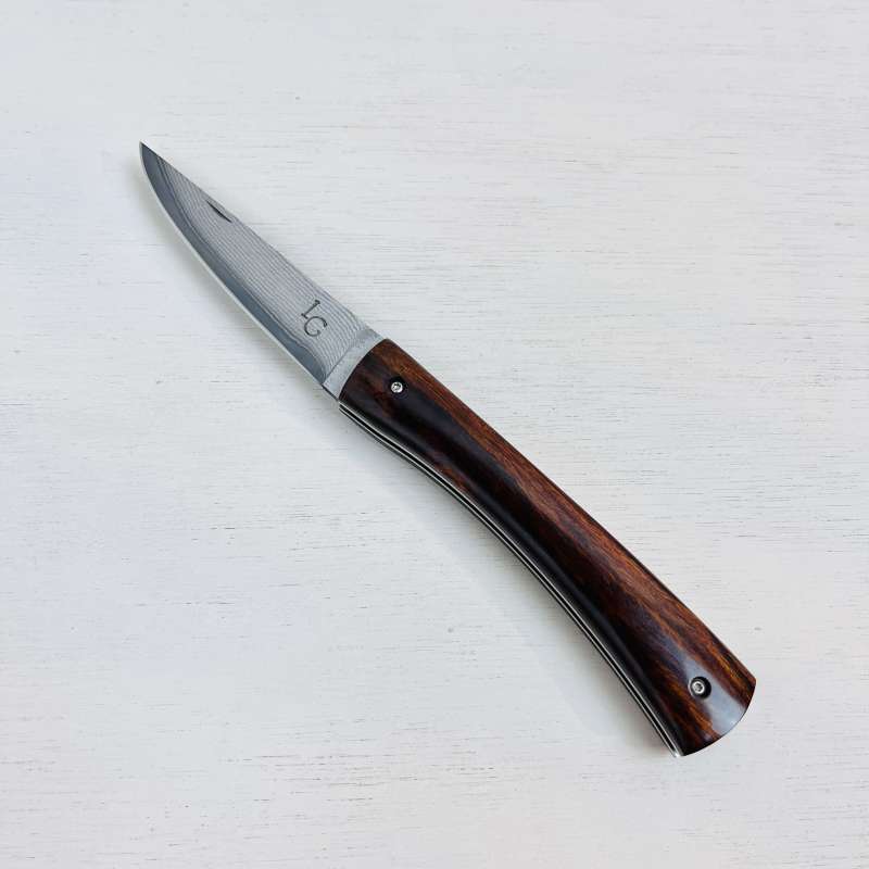 Couteau pliant Damas Bois de Fer